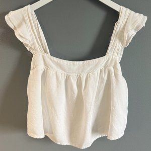 Abercrombie Womens Tank Top. Size: L | Color: White | Condition: Gently Worn |